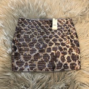 Express sequin skirt